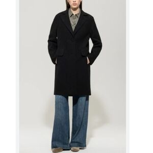 Hartford Wool Blend Trench Jacket Size S